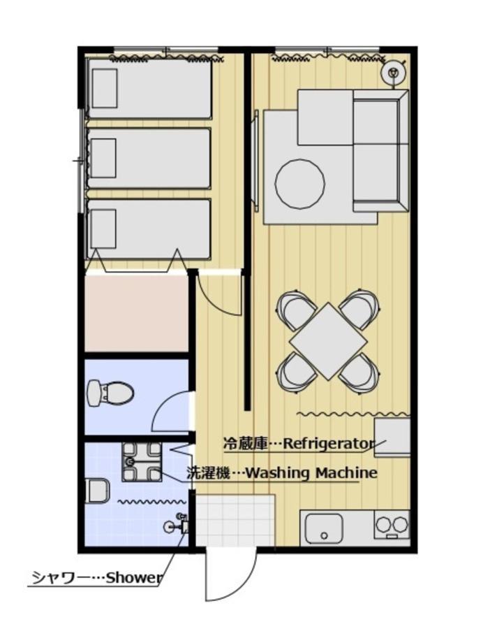 Type C Room 40平米 -ウル エスポワール那覇- Kume ภายนอก รูปภาพ